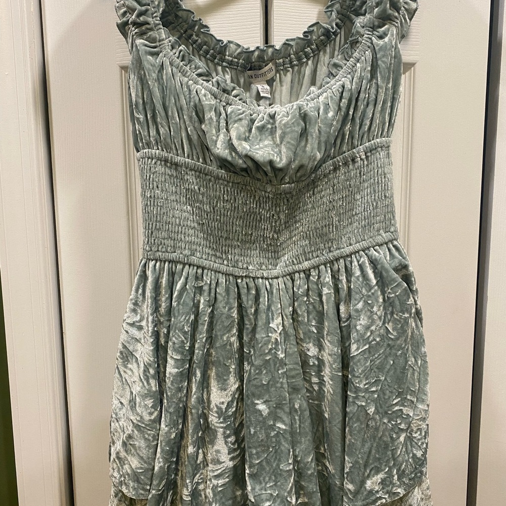 Urban Outfitters Shimmering Crushed Velvet Dress